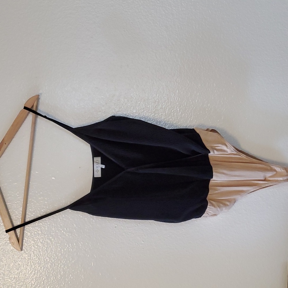 WAYF black spaghetti strap bodysuit size Small
